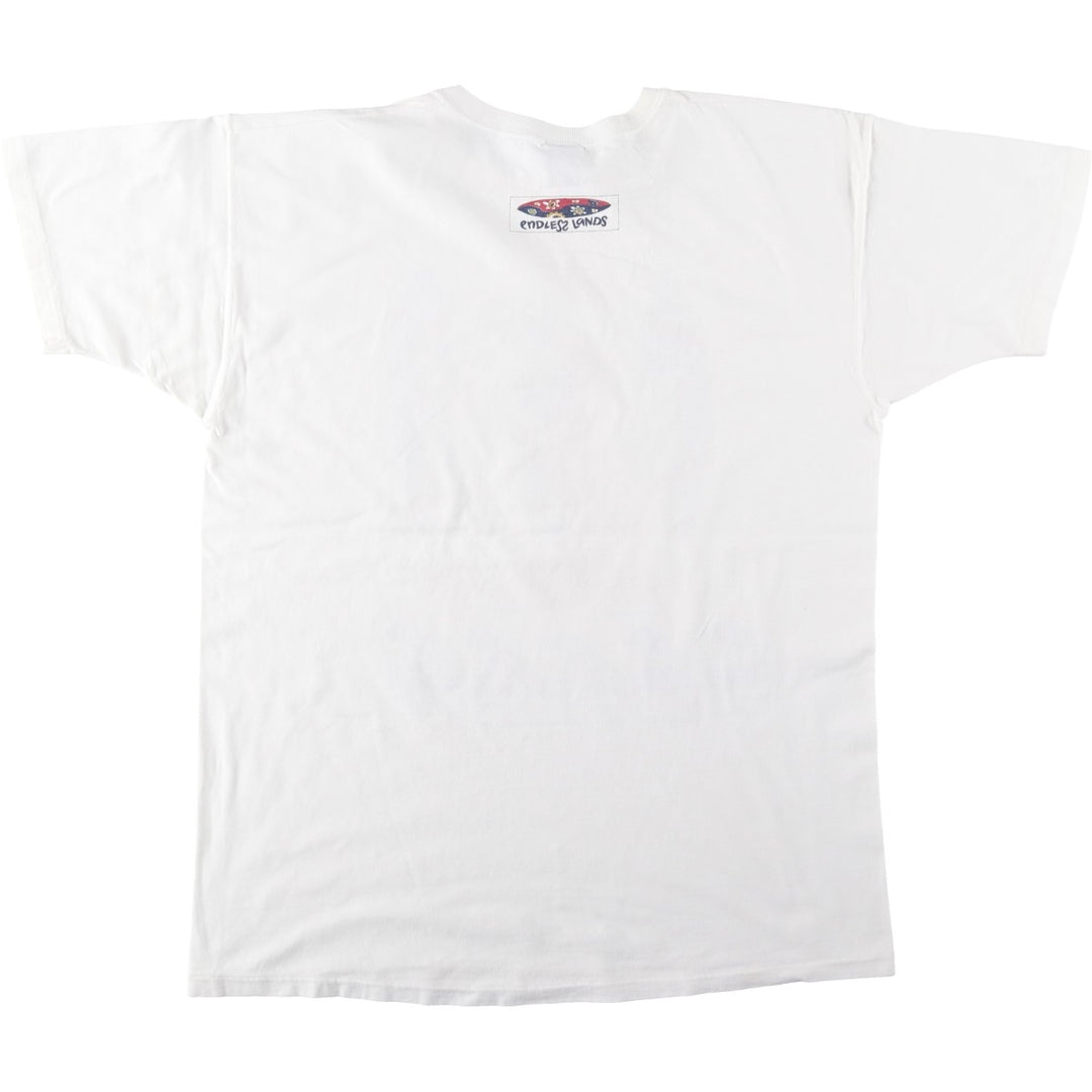 90'S GAP Old Gap Short-Sleeve Printed T-Shirt, Made in USA, Men's Size M (Equivalent), Vintage cotton white type Vintage Second Hand