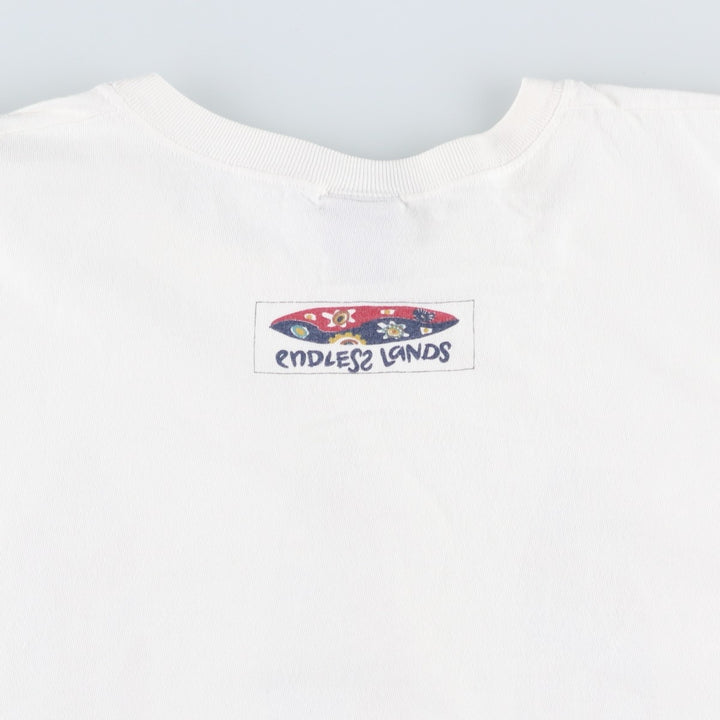 90'S GAP Old Gap Short-Sleeve Printed T-Shirt, Made in USA, Men's Size M (Equivalent), Vintage cotton white type Vintage Second Hand