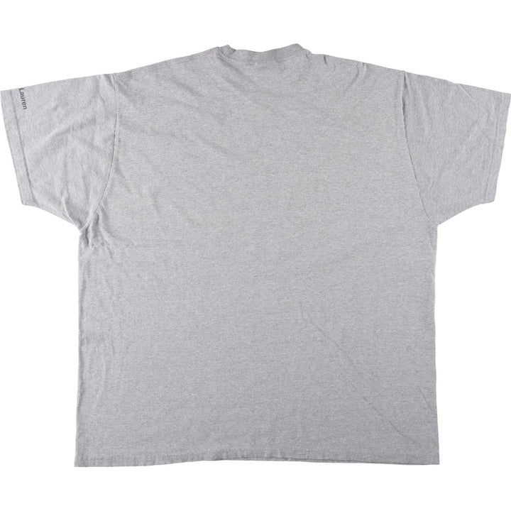 2000'S Ralph Lauren POLO JEANS COMPANY Short-Sleeve Logo T-Shirt, Men's Size XXL (approx.) cotton gray type Vintage Second Hand