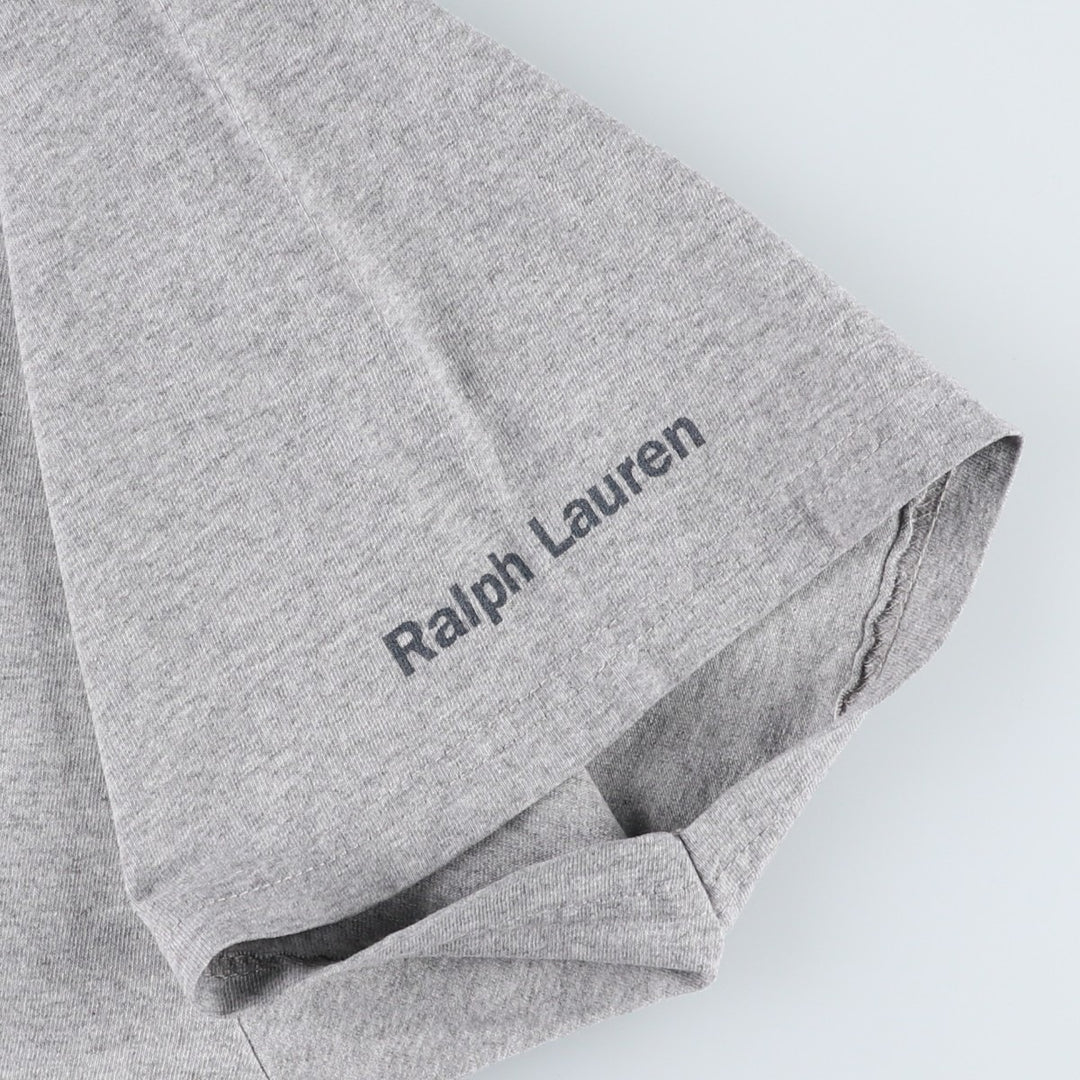 2000'S Ralph Lauren POLO JEANS COMPANY Short-Sleeve Logo T-Shirt, Men's Size XXL (approx.) cotton gray type Vintage Second Hand