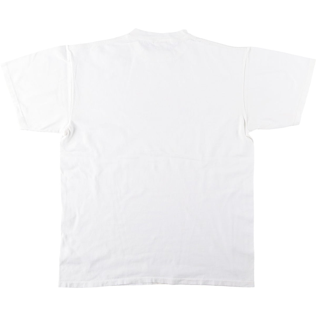 GHBass Short-Sleeve Printed T-Shirt, Made in USA, Men's Size M (approx.) cotton white type Vintage Second Hand