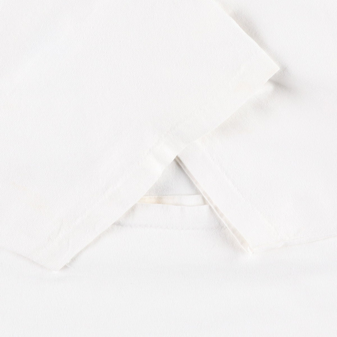 GHBass Short-Sleeve Printed T-Shirt, Made in USA, Men's Size M (approx.) cotton white type Vintage Second Hand