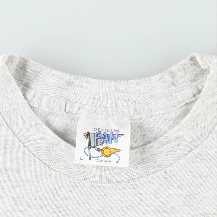 90'S Official Fan World Series 1991 Sports Print T-Shirt, Made in USA, Men's Size L (Equivalent), Vintage cotton gray type Vintage Second Hand