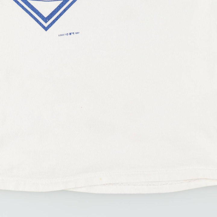 90'S Logo 7 MLB All-Star Game 1997 Sports Print T-Shirt, Men's XL (approx.), Vintage cotton white type Vintage Second Hand