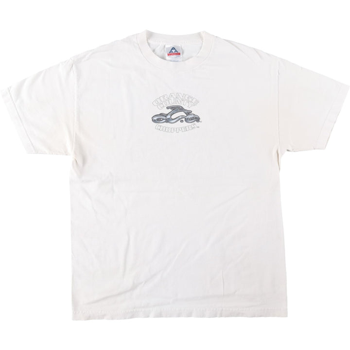 2000'S ALSTYLE Orange County Choppers Motorcycle T-shirt, Men's Size L cotton white type Vintage Second Hand