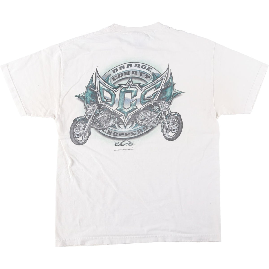 2000'S ALSTYLE Orange County Choppers Motorcycle T-shirt, Men's Size L cotton white type Vintage Second Hand