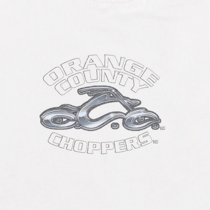 2000'S ALSTYLE Orange County Choppers Motorcycle T-shirt, Men's Size L cotton white type Vintage Second Hand