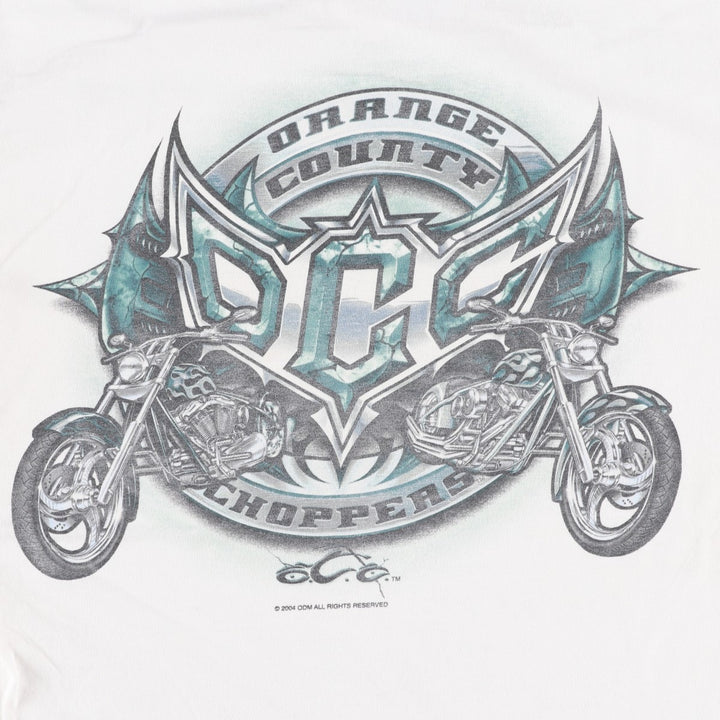 2000'S ALSTYLE Orange County Choppers Motorcycle T-shirt, Men's Size L cotton white type Vintage Second Hand