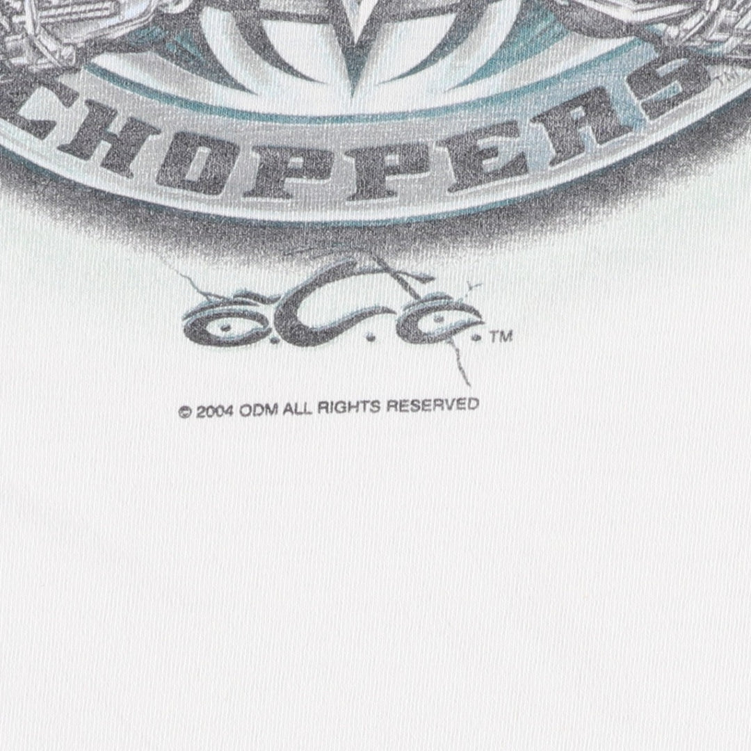 2000'S ALSTYLE Orange County Choppers Motorcycle T-shirt, Men's Size L cotton white type Vintage Second Hand