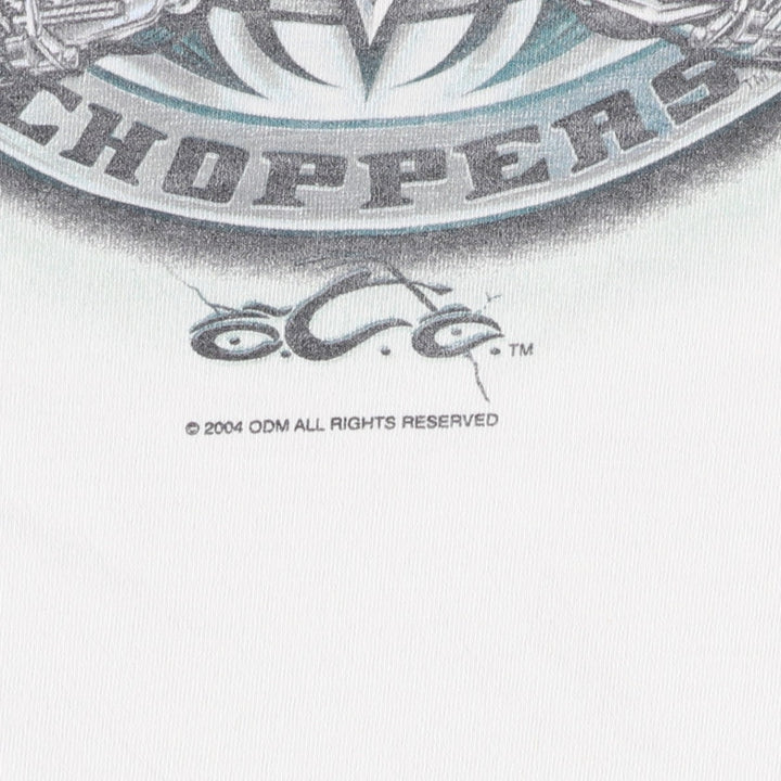 2000'S ALSTYLE Orange County Choppers Motorcycle T-shirt, Men's Size L cotton white type Vintage Second Hand