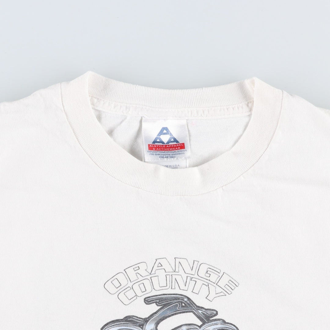2000'S ALSTYLE Orange County Choppers Motorcycle T-shirt, Men's Size L cotton white type Vintage Second Hand