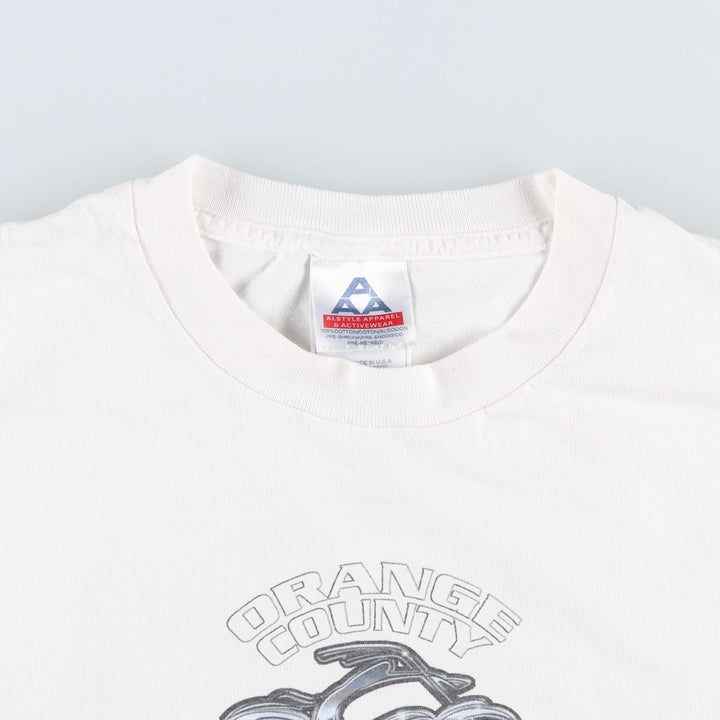 2000'S ALSTYLE Orange County Choppers Motorcycle T-shirt, Men's Size L cotton white type Vintage Second Hand