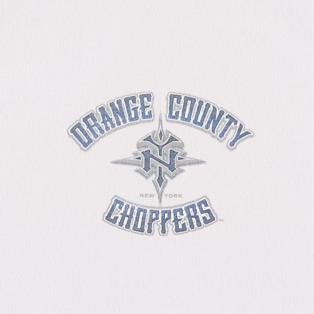 2000'S Alstyle Orange County Choppers Fire Pattern Motorcycle T-Shirt, Men's Size L (approx.) cotton gray type Vintage Second Hand