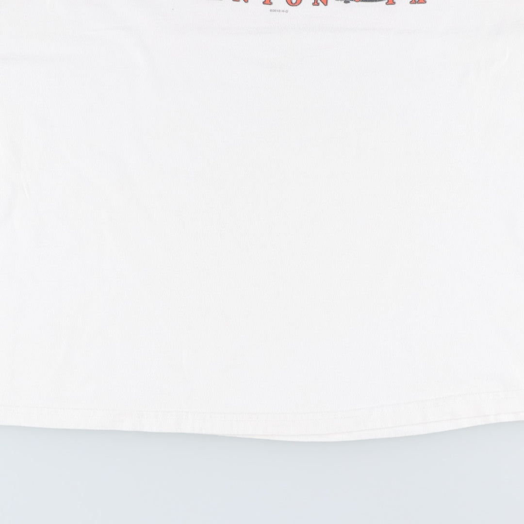 Harley-Davidson Motorcycle T-shirt, Men's Size M (approx.) unclear white type Vintage Second Hand