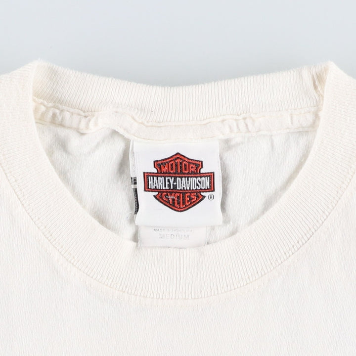 Harley-Davidson Motorcycle Bike T-shirt, Men's Medium cotton white type Vintage Second Hand