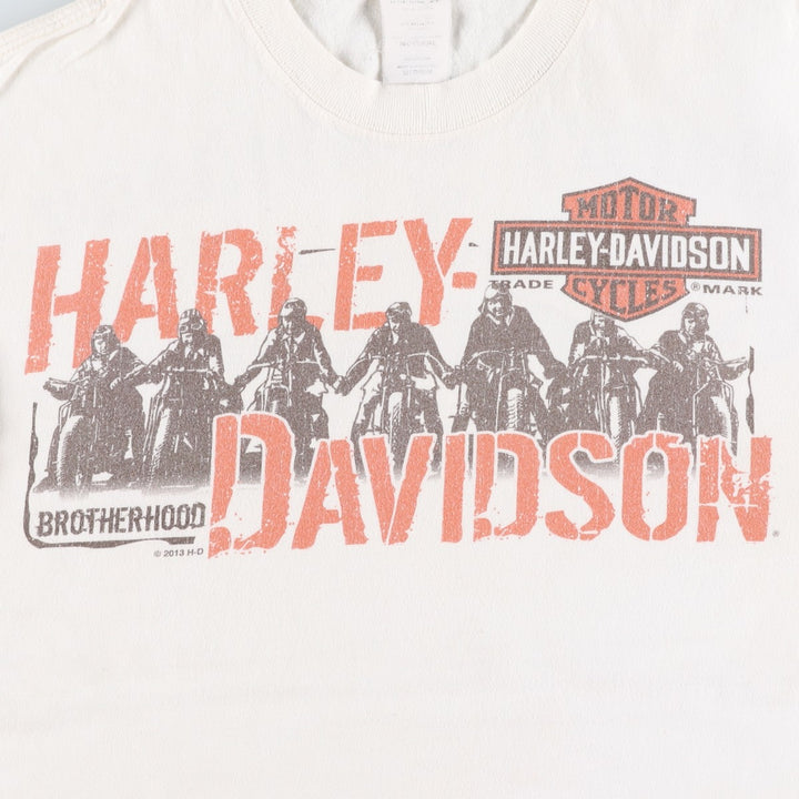 Harley-Davidson Motorcycle Bike T-shirt, Men's Medium cotton white type Vintage Second Hand