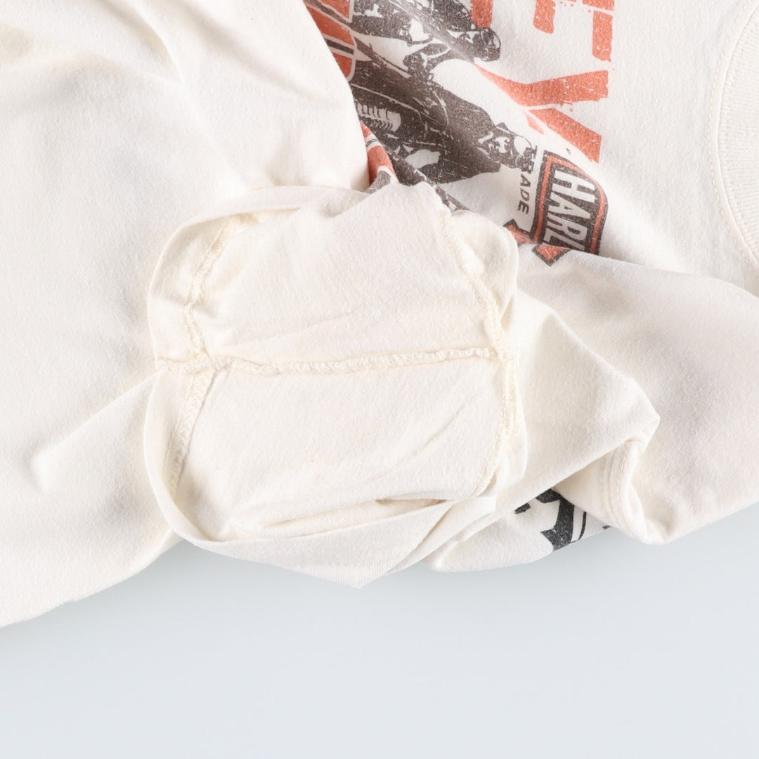 Harley-Davidson Motorcycle Bike T-shirt, Men's Medium cotton white type Vintage Second Hand