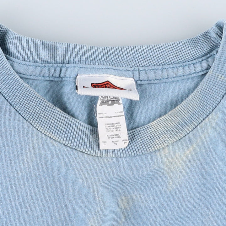 Harley-Davidson Fire Pattern Motorcycle Bike T-Shirt Men's XL cotton Blue type light blue Vintage Second Hand
