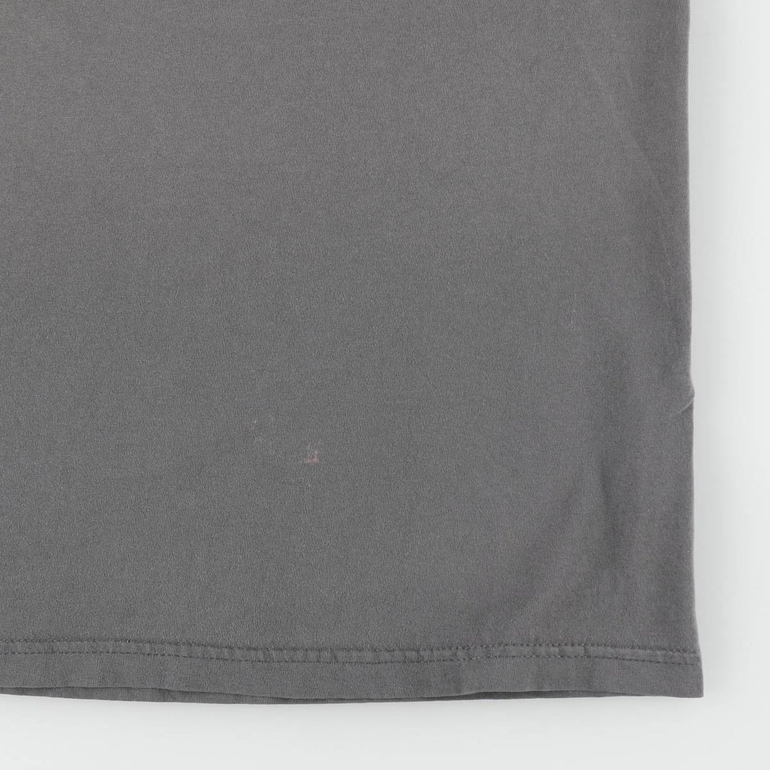 00'S Harley-Davidson Fire Pattern Motorcycle Bike T-Shirt Men's XXL cotton gray type Vintage Second Hand