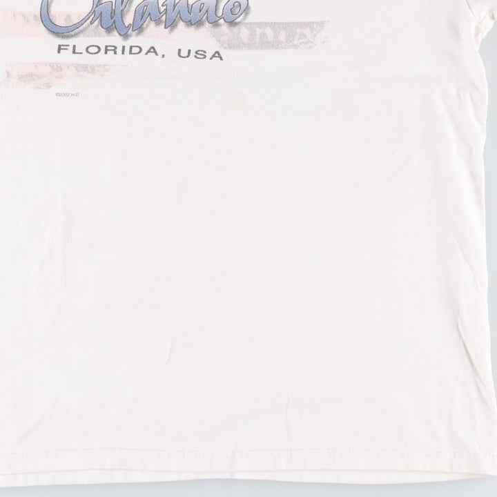 00'S Harley-Davidson Stars and Stripes Motorcycle Bike T-shirt Made in USA Men's XL cotton white type Vintage Second Hand