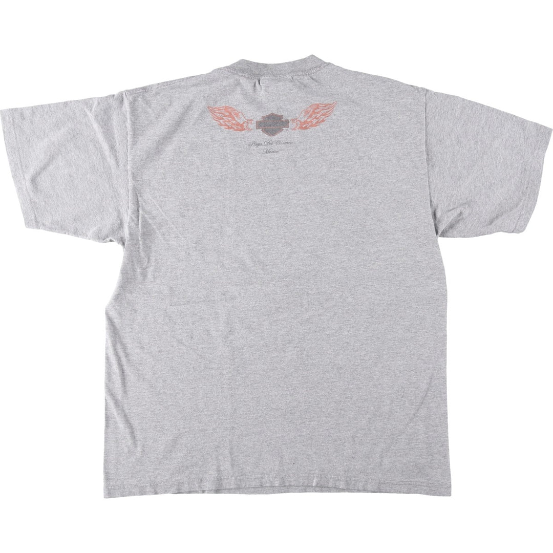 Harley-Davidson Motorcycle Bike T-shirt, Men's Size L cotton gray type Vintage Second Hand