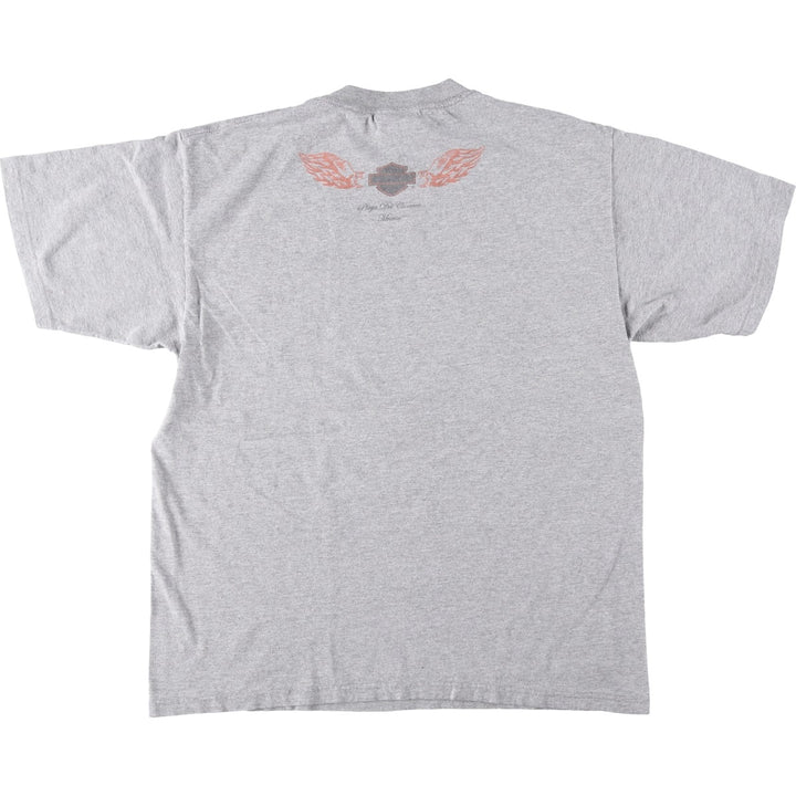 Harley-Davidson Motorcycle Bike T-shirt, Men's Size L cotton gray type Vintage Second Hand