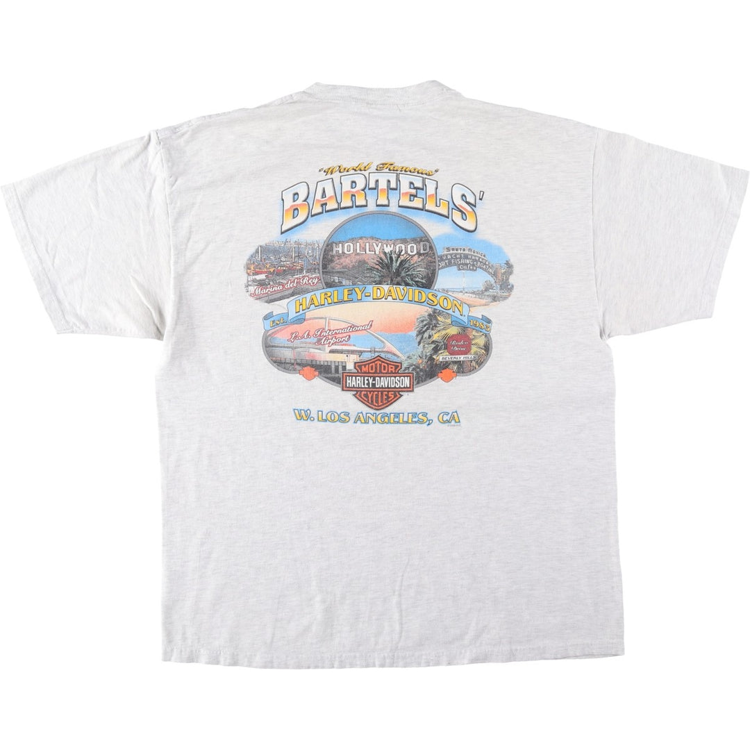 Harley-Davidson Pin-up Girl Motorcycle Bike T-shirt Made in USA Men's XL cotton gray type Vintage Second Hand