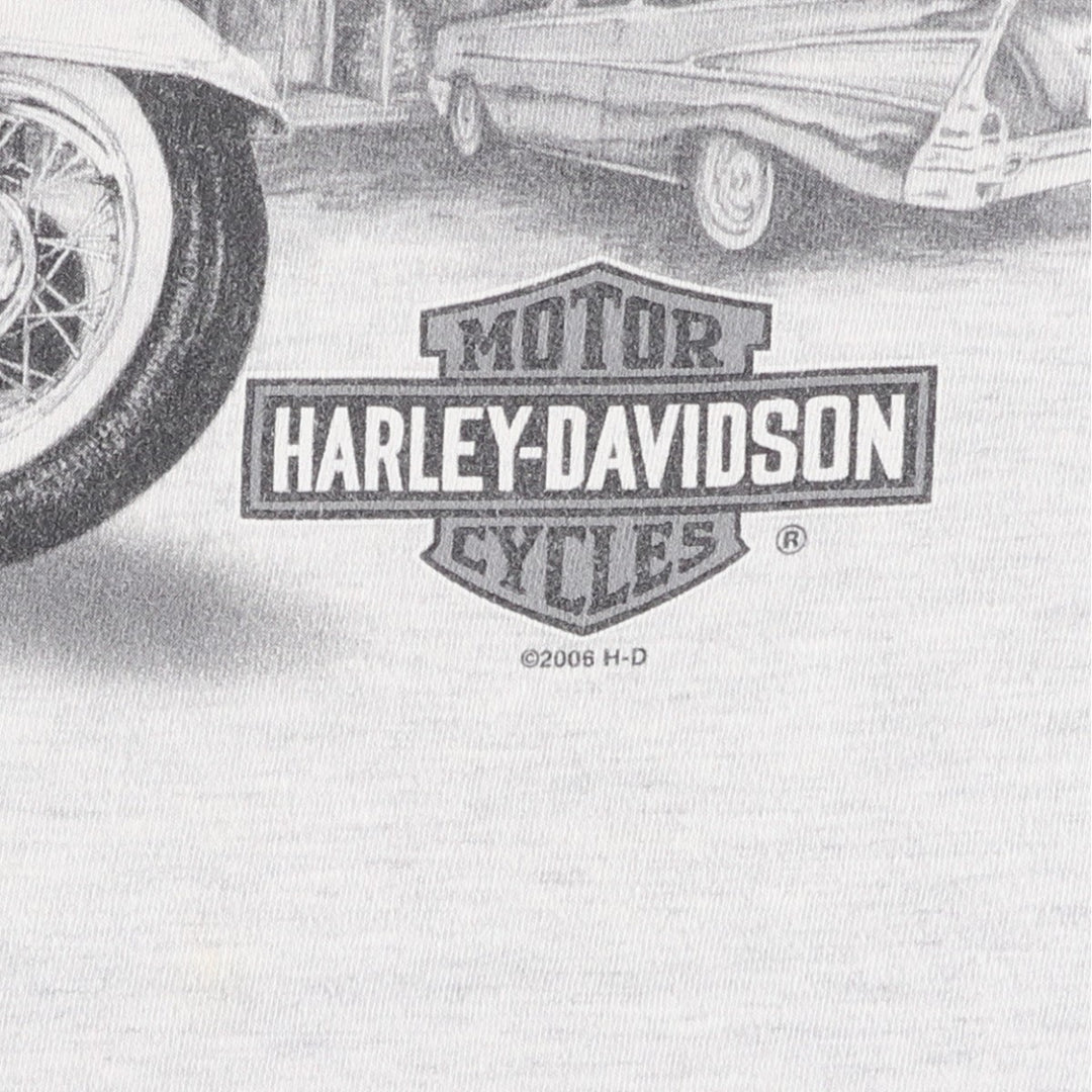 Harley-Davidson Pin-up Girl Motorcycle Bike T-shirt Made in USA Men's XL cotton gray type Vintage Second Hand
