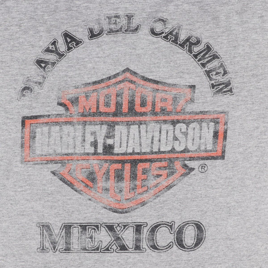 Harley-Davidson Eagle Pattern Motorcycle T-Shirt (Men's Size M) unclear gray type Vintage Second Hand