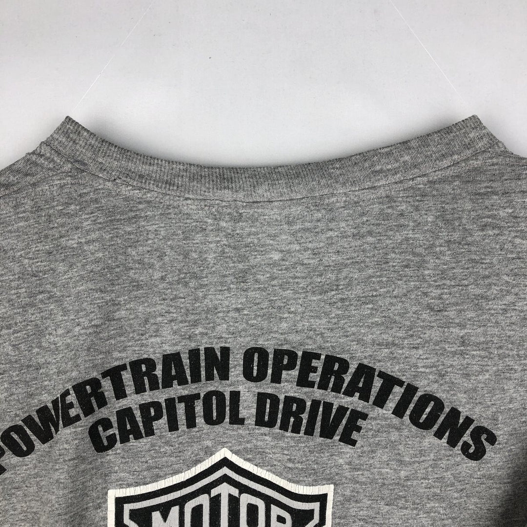 Harley-Davidson Eagle Pattern Motorcycle Bike T-shirt Men's XL unclear gray type Vintage Second Hand