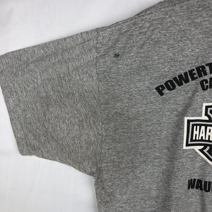 Harley-Davidson Eagle Pattern Motorcycle Bike T-shirt Men's XL unclear gray type Vintage Second Hand