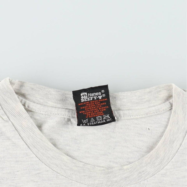 90'S Harley-Davidson Hanes BEEFY-T Motorcycle T-Shirt, Made in USA, Men's XXL equivalent, Vintage cotton gray type Vintage Second Hand