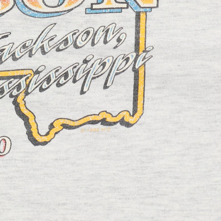 90'S Harley-Davidson Hanes BEEFY-T Motorcycle T-Shirt, Made in USA, Men's XXL equivalent, Vintage cotton gray type Vintage Second Hand