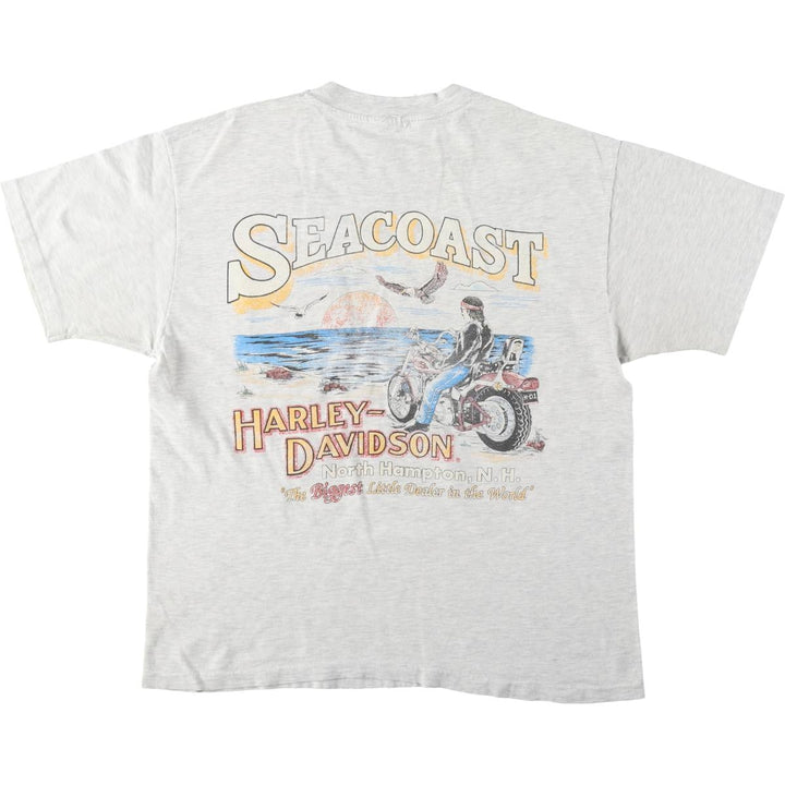 90'S Harley-Davidson Motorcycle Bike T-shirt, Men's, Medium, Vintage unclear gray type Vintage Second Hand