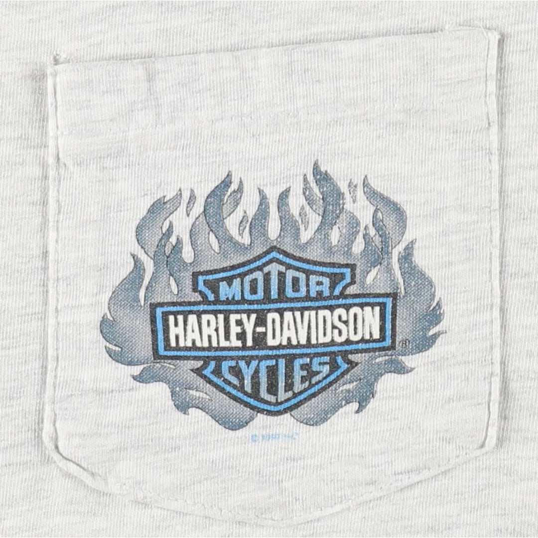 90'S Harley-Davidson Motorcycle Bike T-shirt, Men's, Medium, Vintage unclear gray type Vintage Second Hand