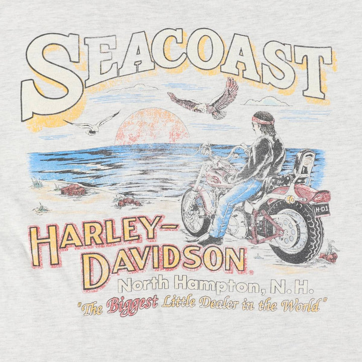 90'S Harley-Davidson Motorcycle Bike T-shirt, Men's, Medium, Vintage unclear gray type Vintage Second Hand