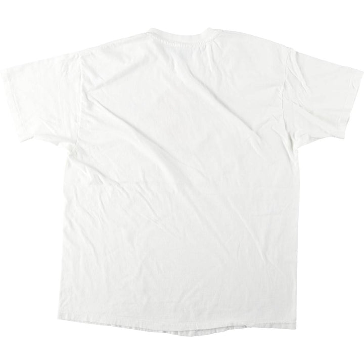 90'S Hanes BEEFY-T Advertising T-shirt Made in USA Men's XL Vintage cotton white type Vintage Second Hand