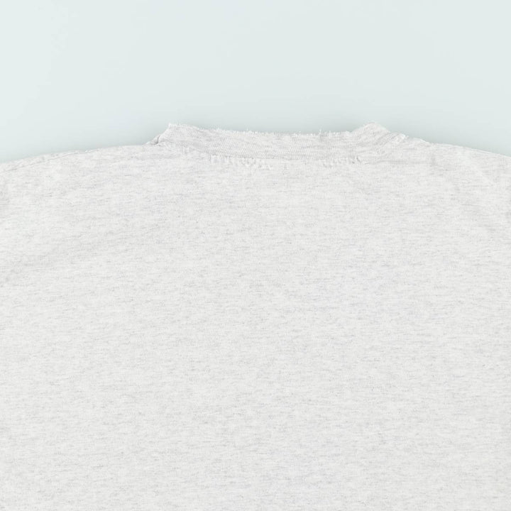 90'S Hanes Heavyweight Print T-Shirt, Men's XL equivalent, Vintage cotton gray type Vintage Second Hand