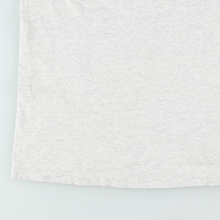 90'S Hanes Heavyweight Print T-Shirt, Men's XL equivalent, Vintage cotton gray type Vintage Second Hand