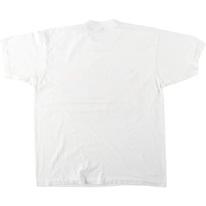 80'S Screen Stars Best Advertising T-Shirt, Made in USA, Men's XL equivalent, Vintage cotton white type Vintage Second Hand