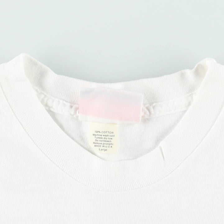 90'S Preferred Sportswear Print T-Shirt, Made in USA, Men's Size L (Equivalent), Vintage cotton white type Vintage Second Hand