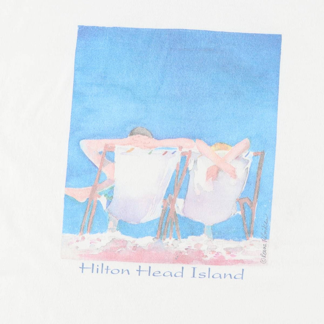 90'S All Sport Print T-shirt Made in USA Men's XL Vintage cotton white type Vintage Second Hand