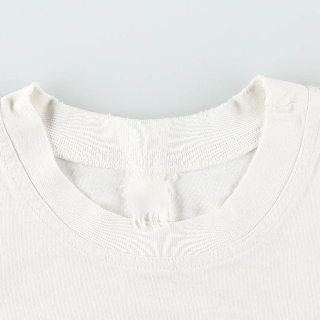 ~90'S Australian Women's Party Print T-Shirt, Men's Size L (Equivalent), Vintage unclear white type Vintage Second Hand