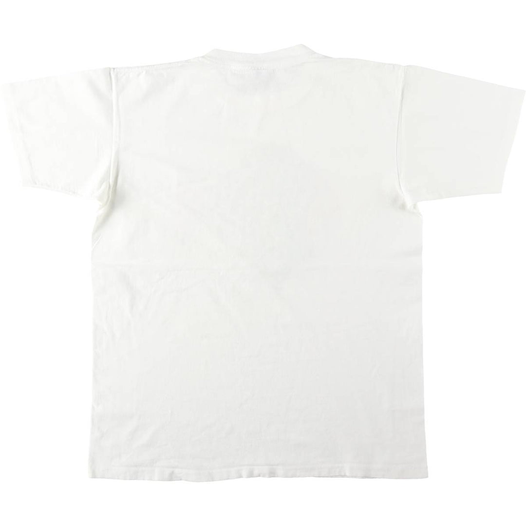 90'S ONEITA POWER-T Printed T-shirt Made in USA Men's XL Vintage cotton white type Vintage Second Hand
