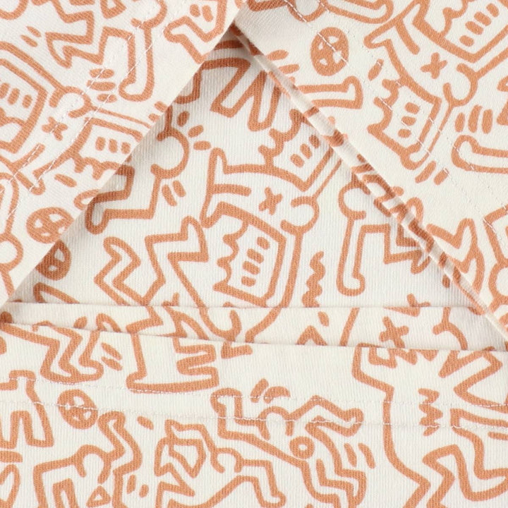 United Colors of Benetton Keith Haring all-over print art t-shirt, men's size XL equivalent, vintage. cotton white type Vintage Second Hand