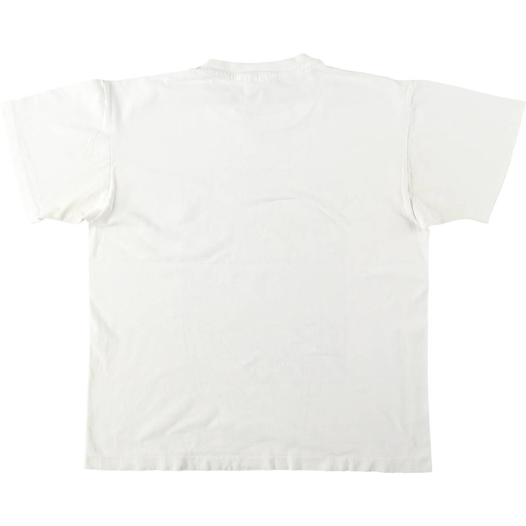 90'S Anvil Solar Power Print T-Shirt, Made in USA, Men's Size L (Equivalent), Vintage cotton white type Vintage Second Hand