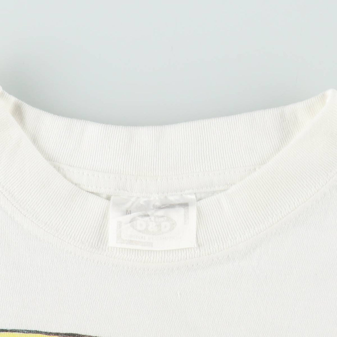 90'S D&D print T-shirt, men's size M (approx.) cotton white type Vintage Second Hand