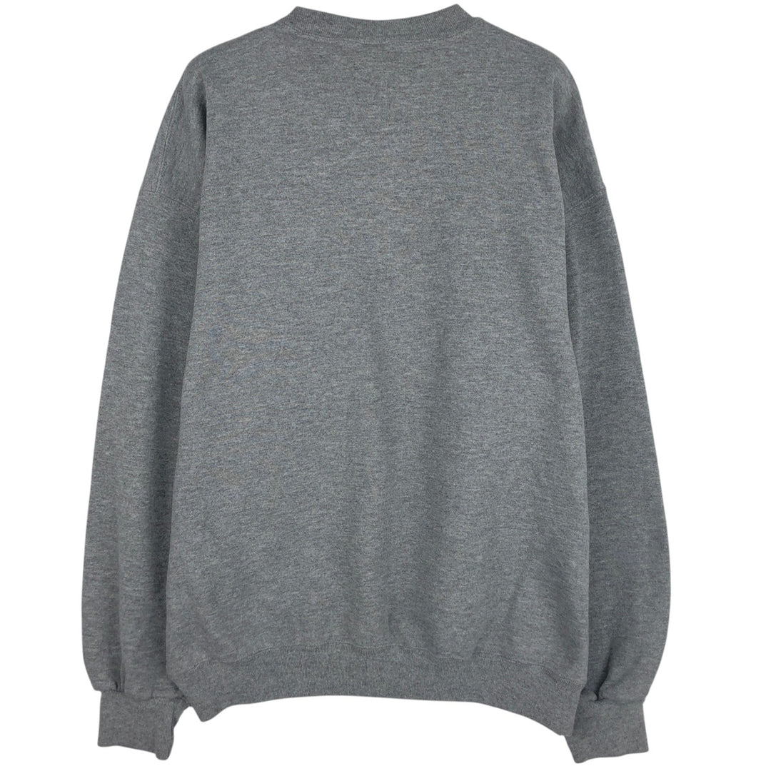 90'S Russell College Sweatshirt, Men's XL Size Vintage polyester gray type Vintage Second Hand