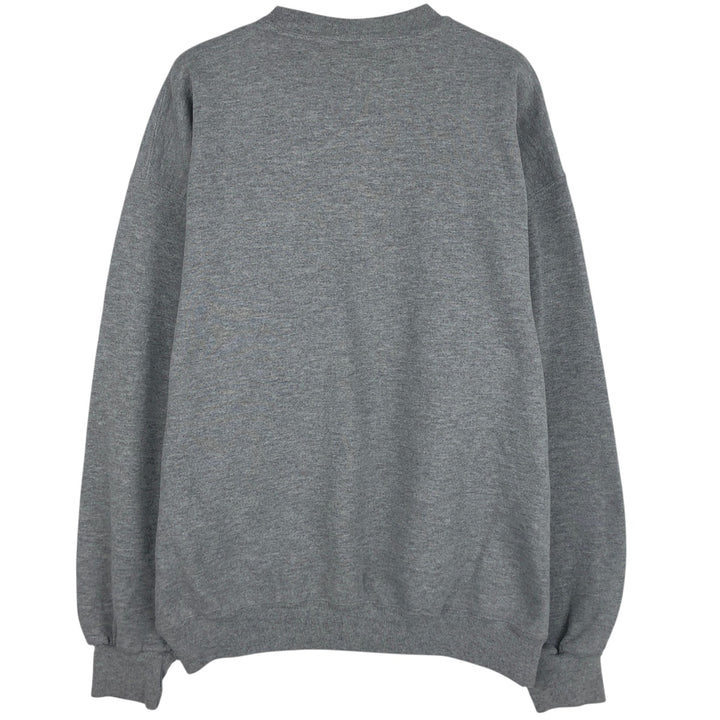 90'S Russell College Sweatshirt, Men's XL Size Vintage polyester gray type Vintage Second Hand