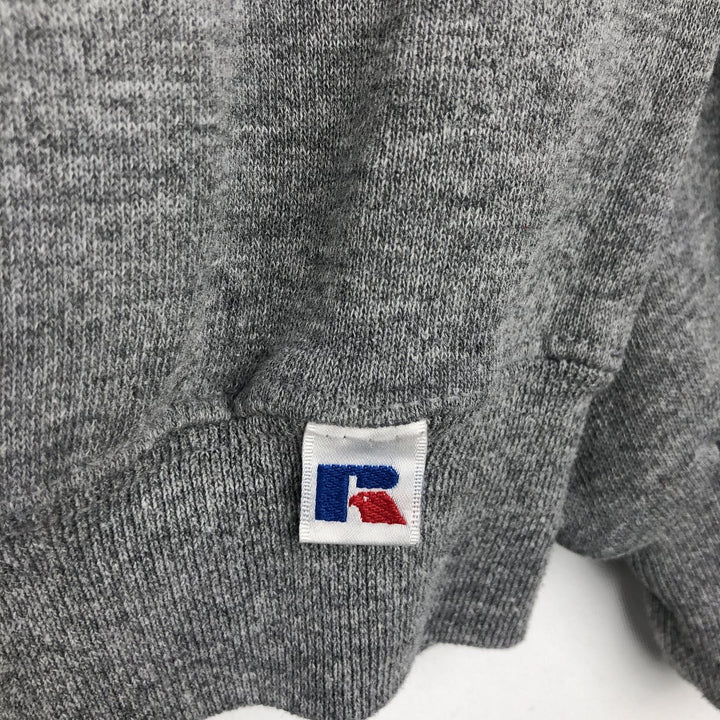 90'S Russell College Sweatshirt, Men's XL Size Vintage polyester gray type Vintage Second Hand